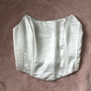 Satin tube top